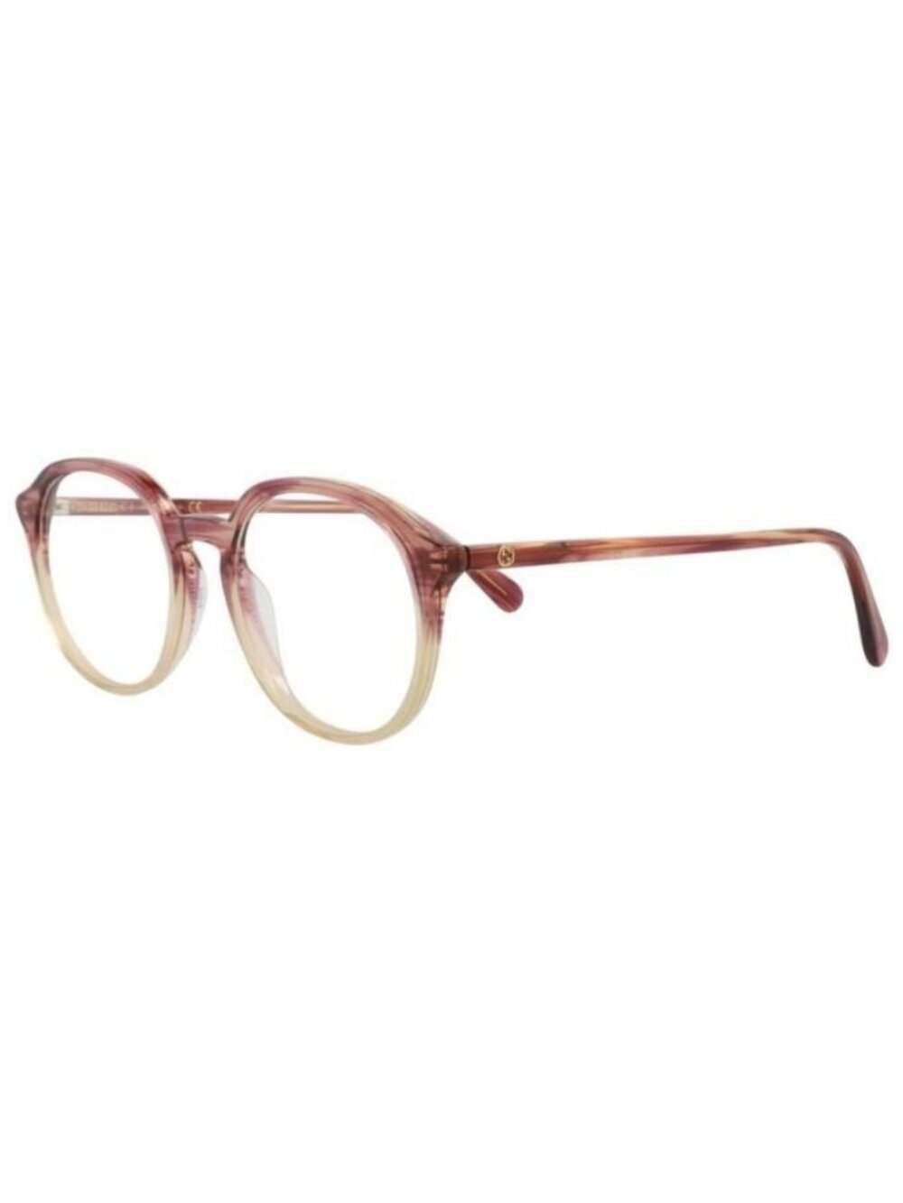 New Gucci Womens Round/Oval Red Red Transparent Fashion Designer Eyeglasses